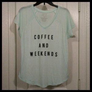 Sheer Blue Graphic Shirt.